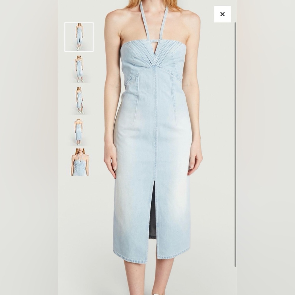 IRO Noveli Halter Dress in Summer Blue